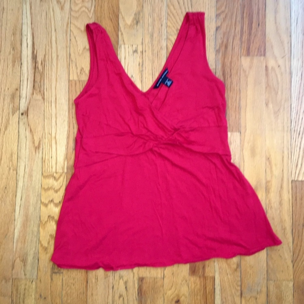 Red Sleeveless Top size small
